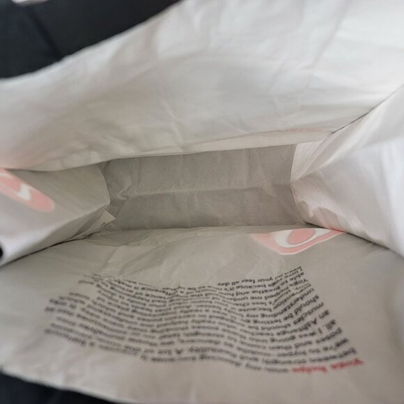 Lululemon Reusable Tote Bag With Inspirational Quote And Yoga Print Travel - Picture 4 of 6